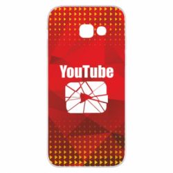 Чехол для Samsung A5 2017 Youtube low poly - PrintSalon