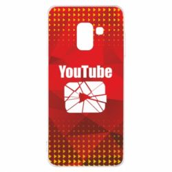 Чехол для Samsung A8 2018 Youtube low poly