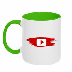Чашка двокольорова YouTube paint