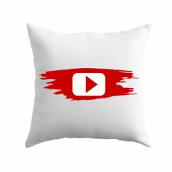 Подушка YouTube paint-PrintSalon Подушка YouTube paint