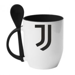 Чашка с ложкой Ювентус - PrintSalon