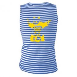 Майка-тельняшка За рулем мать - PrintSalon