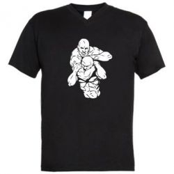 Мужская футболка  с V-образным вырезом Захват - PrintSalon