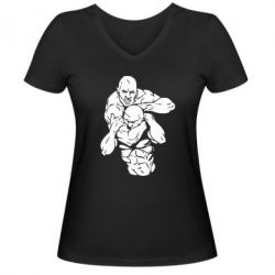 Женская футболка с V-образным вырезом Захват - PrintSalon