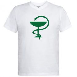 Мужская футболка  с V-образным вырезом Здравоохранение - PrintSalon