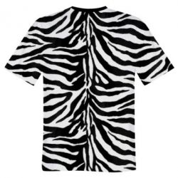 Мужская футболка 3D Zebra skin - PrintSalon