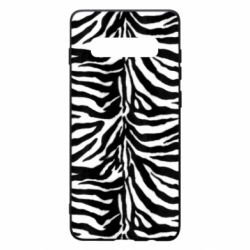 Чехол для Samsung S10+ Zebra skin - PrintSalon