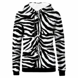 Жіноче 3D худі Zebra skin-PrintSalon Жіноче 3D худі Zebra skin