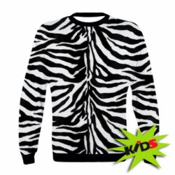 Детский 3D свитшот Zebra skin - PrintSalon