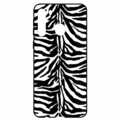 Чехол для Samsung A21 Zebra skin - PrintSalon