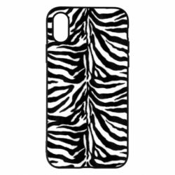 Чехол для iPhone X/Xs Zebra skin - PrintSalon