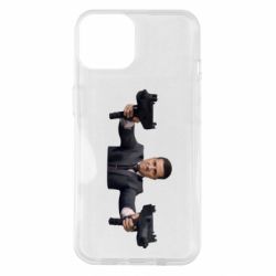 Чехол для iPhone 14 Зеленский с оружием - PrintSalon