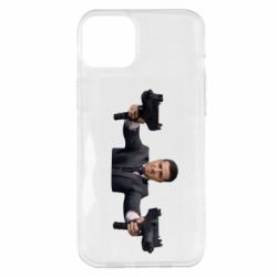 Чехол для iPhone 14 Plus Зеленский с оружием