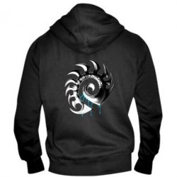 Мужское худи на молнии Zerg Symbol - PrintSalon