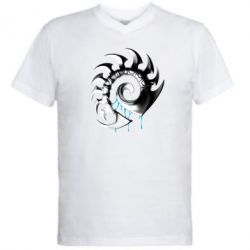 Мужская футболка  с V-образным вырезом Zerg Symbol - PrintSalon
