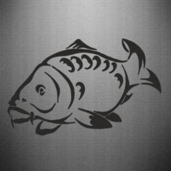 Наклейка Зеркальный карп - PrintSalon