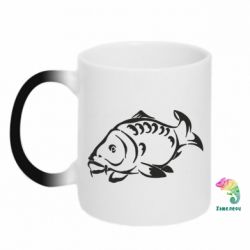 Чашка-хамелеон Зеркальный карп - PrintSalon