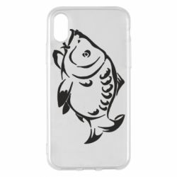 Чехол для iPhone X/Xs Зеркальный карп - PrintSalon