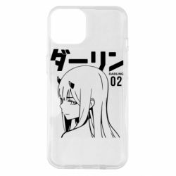 Чехол для iPhone 14 Zero Two Girl - PrintSalon