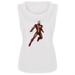 Женская майка Железный Человек в воздухе - PrintSalon