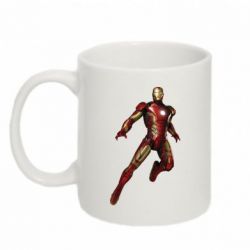 Чашка 320ml Железный Человек в воздухе - PrintSalon