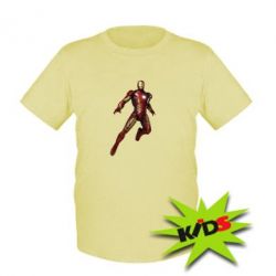 Детская футболка Железный Человек в воздухе - PrintSalon