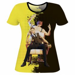 Женская футболка 3D A Boy And His Cat - PrintSalon