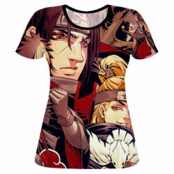 Жіноча 3D футболка Akatsuki Members - PrintSalon