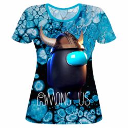 Жіноча 3D футболка Among us Viking - PrintSalon