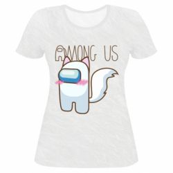 Жіноча 3D футболка Among us cute cat - PrintSalon