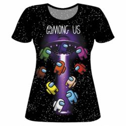 Жіноча 3D футболка Among Us UFO - PrintSalon