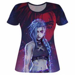 Жіноча 3D футболка Аркейн Джнкс - PrintSalon