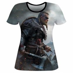 Женская футболка 3D Assassin's Creed Valhalla - PrintSalon