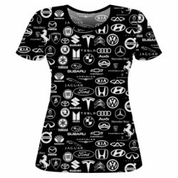 Жіноча 3D футболка Auto Fan - PrintSalon