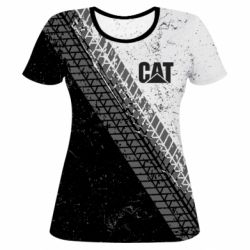 Женская футболка 3D CAT and tires