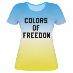 Женская футболка 3D Colors of our freedom - PrintSalon