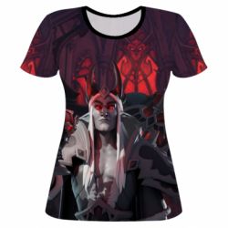 Женская футболка 3D Denathrius from Revendreth - PrintSalon