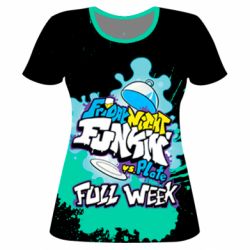 Жіноча 3D футболка FNF vs Plate Mod - PrintSalon