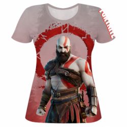 Женская футболка 3D Fortnite Kratos - PrintSalon