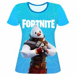 Женская футболка 3D Fortnite Snowman - PrintSalon