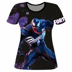 Жіноча 3D футболка Fortnite Venom - PrintSalon