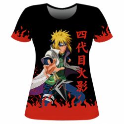 Жіноча 3D футболка Fourth Hokage Minato Namikaze - PrintSalon