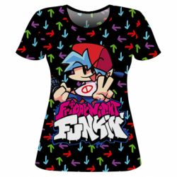 Жіноча 3D футболка Friday Night Funkin Arrows