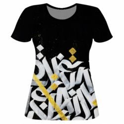 Жіноча 3D футболка Графіті - PrintSalon