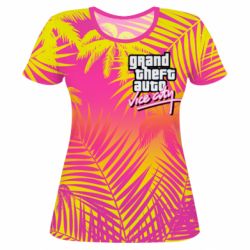 Женская футболка 3D GTA city - PrintSalon