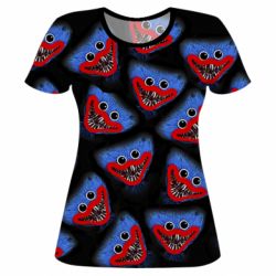 Женская футболка 3D Хаги Ваги Паттерн - PrintSalon