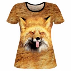 Жіноча 3D футболка Хитра Лисичка - PrintSalon