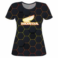 Жіноча 3D футболка Honda color logo - PrintSalon