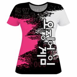 Жіноча 3D футболка Гра в Кальмара бризки - PrintSalon