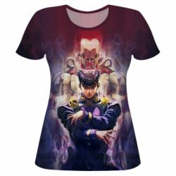 Женская футболка 3D Josuke Higashikata - PrintSalon